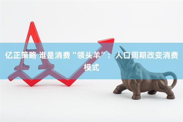 亿正策略 谁是消费“领头羊”：人口周期改变消费模式