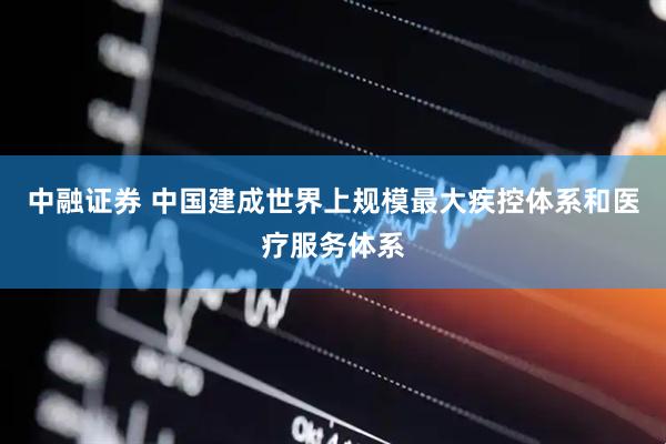 中融证券 中国建成世界上规模最大疾控体系和医疗服务体系