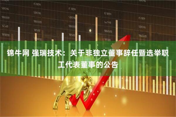 锦牛网 强瑞技术：关于非独立董事辞任暨选举职工代表董事的公告